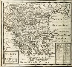 1701 A system of geography by Herman Moll - Turky in Europe.jpg