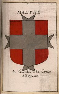 1682 La Geographie Universelle by Pierre Du Val Malthe (coat-of-arms).jpg