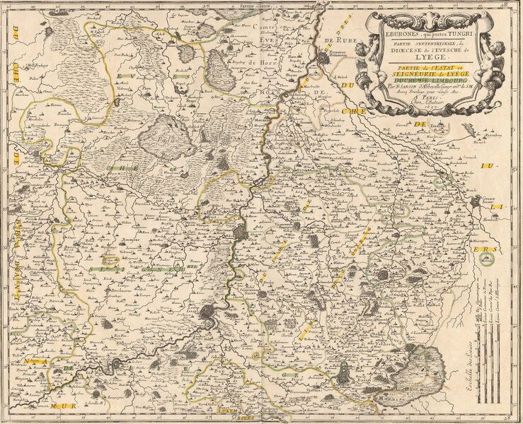 File:1657 Nicolas Sanson Eburones, qui postea Tungri Partie Septentrionale, du Dioeceses de l'Evesche de Lyege.jpg