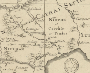 Palisanga river by 1684 Du Val